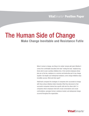 The human side of change